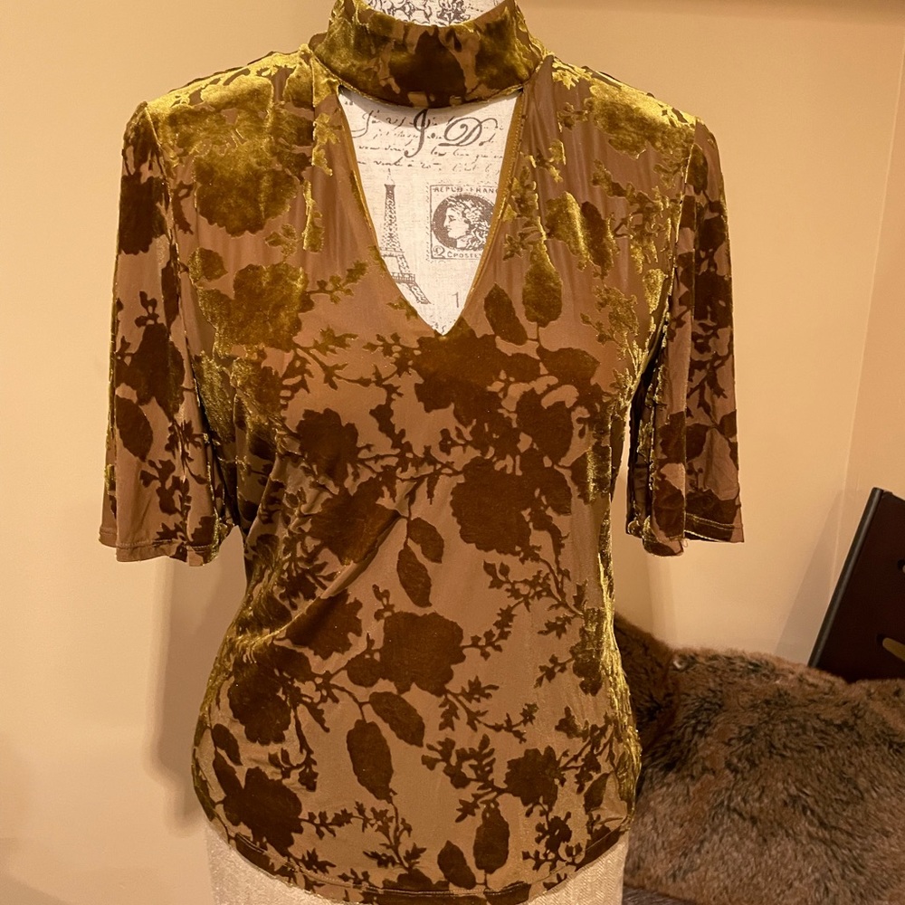 1. STATE Burn Out Velvet top small